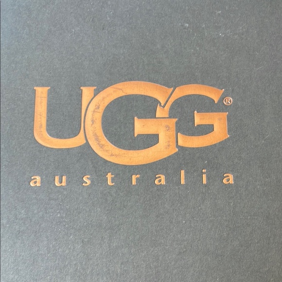 Ugg Boots Mens 9.5 Aiden Black Casual Pull On Leather Insulated Ankle Loafer